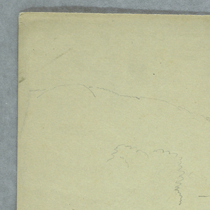 Drawing, Portion of a Mountainous Panorama, 1860–70