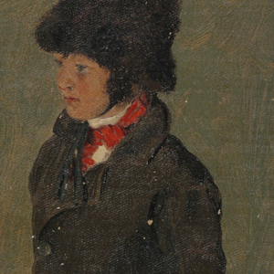 Drawing, A boy (probably Church