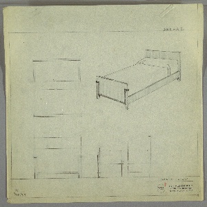 Drawing, Bed, September 30, 1933