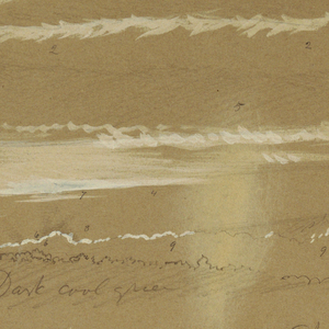 Drawing, Sky over a lake, September 1856