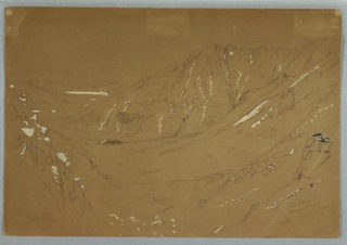 Drawing, Mt. Katahdin from the North Basin, Maine, September 1877
