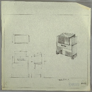 Drawing, Lectern, early 20th century