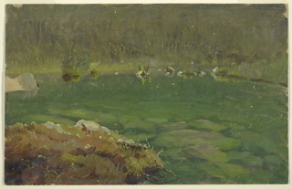Drawing, Alpine Lake