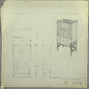 Drawing, Cabinet, early 20th century