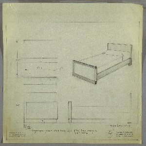 Drawing, Bed, early 20th century
