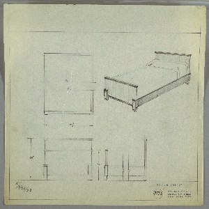 Drawing, Bed, September 30, 1933