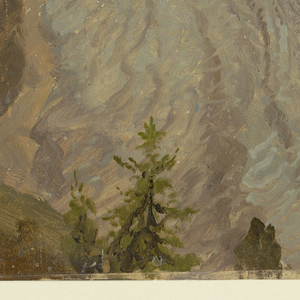 Drawing, Great Aletasch glacier, Switzerland, August 1868