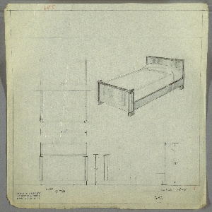 Drawing, Bed, early 20th century