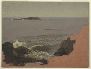 Drawing, "Old Soaker" off Great Head, Mt. Desert Island, Maine