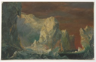 Drawing, Icebergs at Sunset, Canada