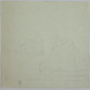 Drawing, Iceberg with Two Peaks, June or July 1859