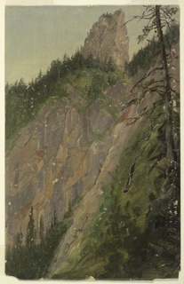Drawing, Alpine Landscape