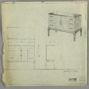 Drawing, Cabinet, early 20th century