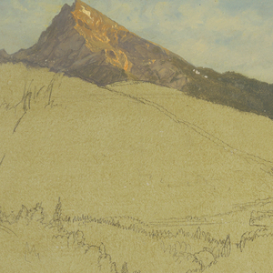 Drawing, The Watzmann, near Berchtesgaden, Bavaria, June 1868