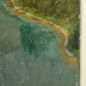 Drawing, Apline Lake, Bavaria or Switzerland, 1868
