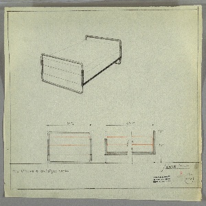 Drawing, Bed, early 20th century