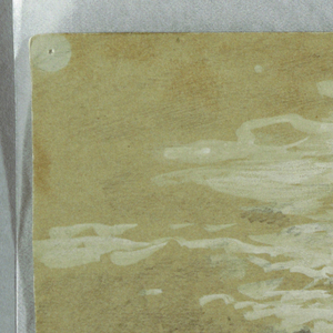 Drawing, Cloudy Sky over a Wooded Ridge, Niagara, possibly 1858