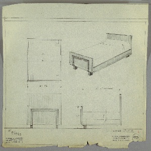 Drawing, Bed, September 30, 1933