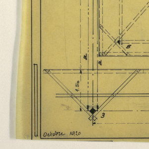 Drawing, Design for a Mass-Operational House Designed by Hector Guimard, Construction Directions, October 1920
