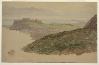 Drawing, The Acropolis from Mount Lycabettus, Athens, Greece