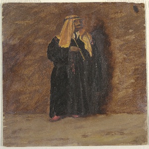 Drawing, Study of a standing bedouin, 1868