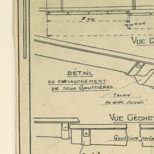 Drawing, Design for a Mass-Operational House Designed by Hector Guimard, Drainspout Construction, October 1920