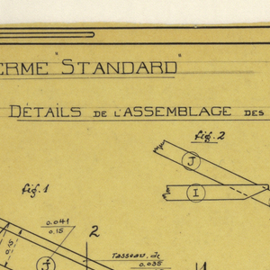 Drawing, Design for a Mass-Operational House Designed by Hector Guimard, Support Construction, October 1920