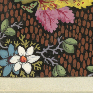 Drawing, Floral design for printed textiles, 1800–1818