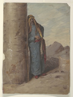 Drawing, Standing Bedouin Figure