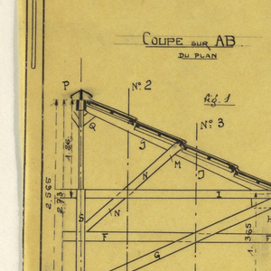 Drawing, Design for a Mass-Operational House Designed by Hector Guimard, Support Construction, October 1920