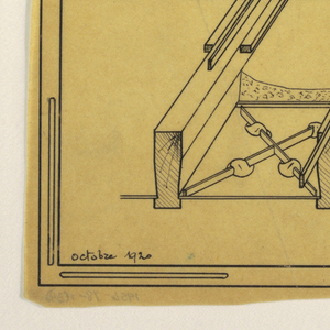 Drawing, Design for a Mass-Operational House Designed by Hector Guimard, Floor Construction, October 1920