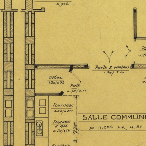 Drawing, Design for a Mass-Operational House Designed by Hector Guimard, Construction of the Walls, October 1920