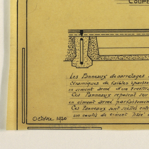 Drawing, Design for a Mass-Operational House Designed by Hector Guimard, Construction for Support Covering, October 1920