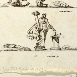Drawing, Six Antique Gods and Goddesses, after 1850
