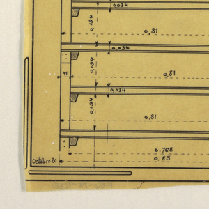 Drawing, Design for a Mass-Operational House Designed by Hector, Storage Space Staircase Construction, October 1920