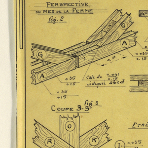 Drawing, Design for a Mass-Operational House Designed by Hector Guimard, Support Construction, October 1920