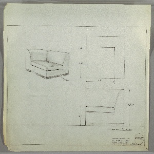 Drawing, Corner Seat