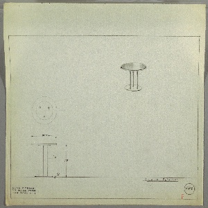 Drawing, End Table, Round, ca. 1934–35