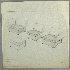 Drawing, Sectional Seating