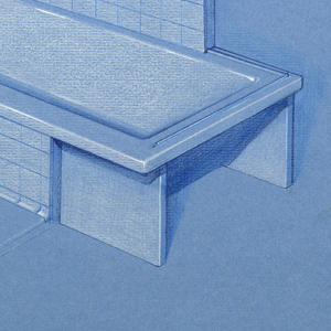 Drawing, Crane Bathtub, October 17, 1951