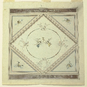 Drawing, Ceiling of a Bedroom, 1820–23