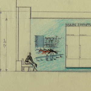 Drawing, Elevation for school
