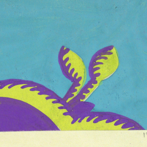 Drawing, Distel (Distl): purple, lime, turquoise, 1910–17