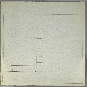 Drawing, Bench with Telephone Stand, early 20th century