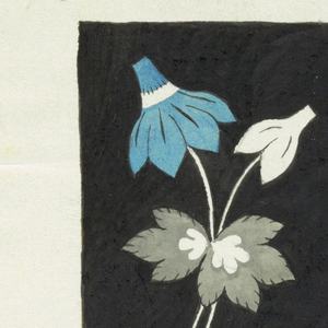 Drawing, Floral design for printed textiles, 1800–1818