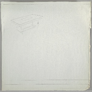 Drawing, Table: Dining, with Glass Insert, ca. 1930s