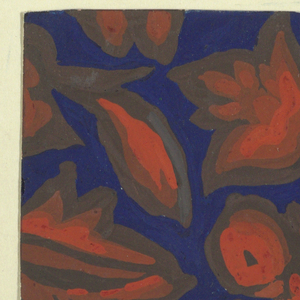Drawing, Nero: blue w/ orange, browns, 1911–14