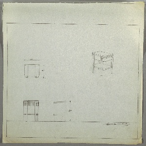 Drawing, End Table, ca. 1930