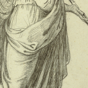 Drawing, Euterpe, Muse of Lyric Poetry, ca. 1820