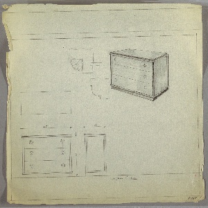 Drawing, Chest of Drawers (Three), ca. 1930s